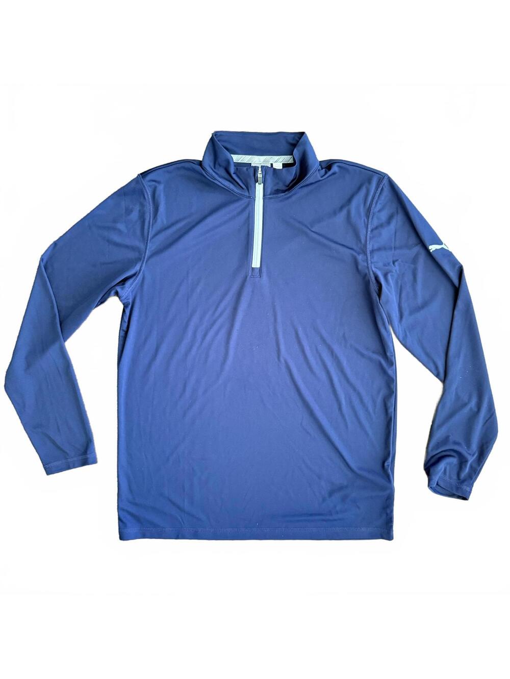 Puma Men's Quarter-Zip Athletic Performance Pullover Top Size M Gym Activewear